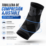 TOBILLERA DE COMPRESIÓN CON BANDAS ELÁSTICAS